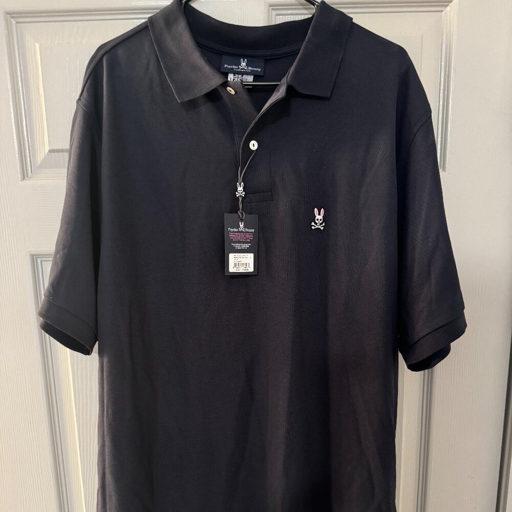 Black Psycho Bunny Polo in Brand New Condition with Tag